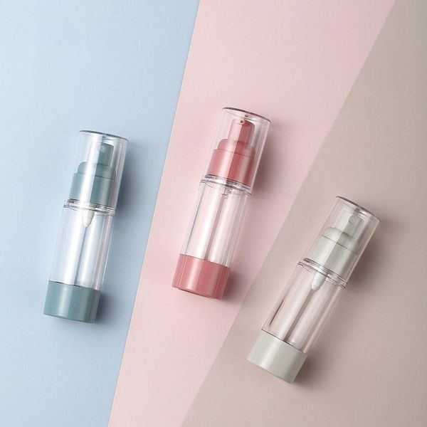

storage bottles & jars 12pcs 15/30/50ml empty airless pump bottle | travel lotion containers/mist spray - for refillable cosmetic