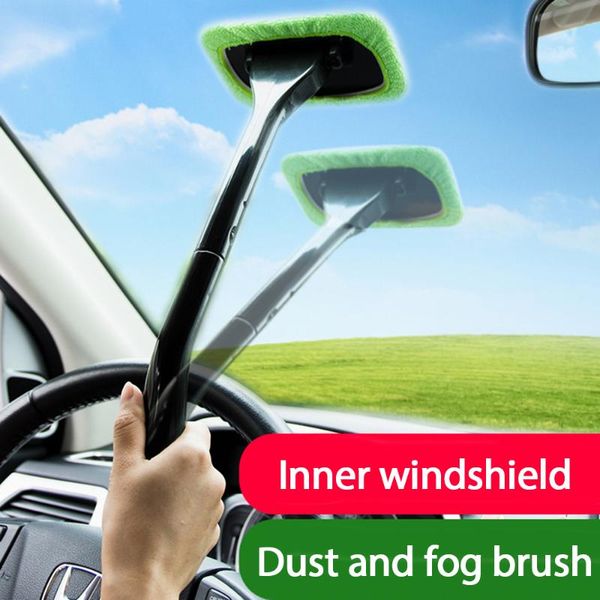 

car sponge 1kit window cleaner brush windshield wiper microfiber cleaning auto wash tool with long handle