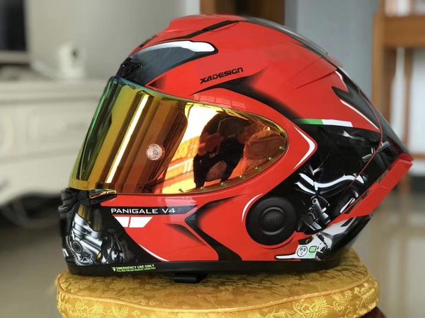 

motorcycle helmets full face helmet x14 red du anti-fog visor riding motocross racing motobike