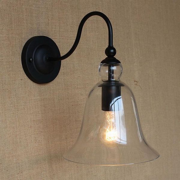 

wall lamp vintage light e27 lighting clear glass for bedroom dinning living room aisle bed balcony cafe sconce fixture