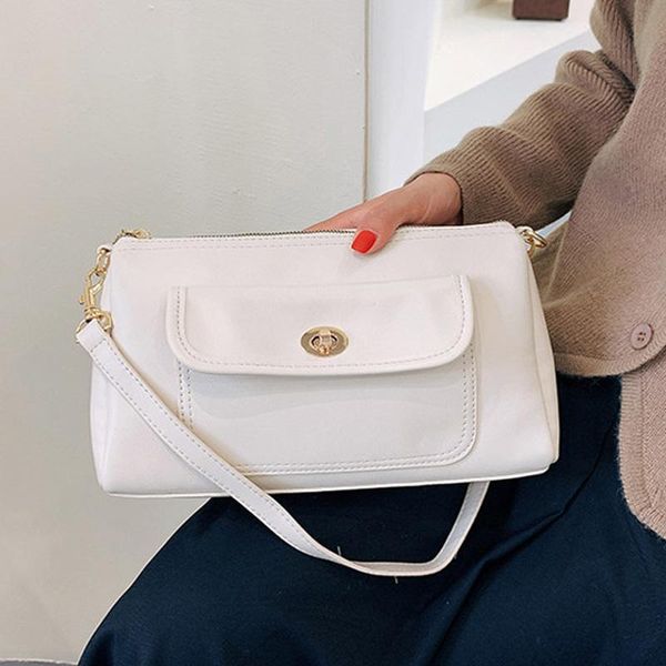 

evening bags simple pu leather underarm crossbody for women fashion designer shoulder bag 2021 luxury trendy female handbags and purses