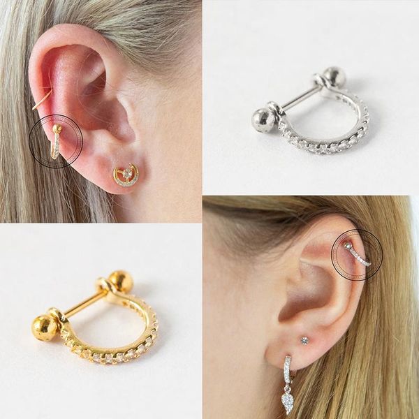

other luxury fine jewelry bling shiny star moon crown mini 925 sterling silver stud earrings for engagement party piercing, Golden;silver