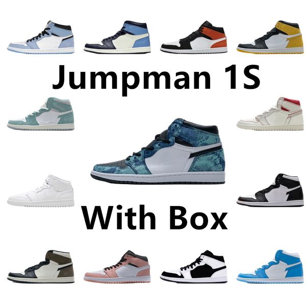 

1s jumpman basketball shoes unc men women og jorden air prototype pollen hyper royal seafoam white black runner man running sports outdoor l