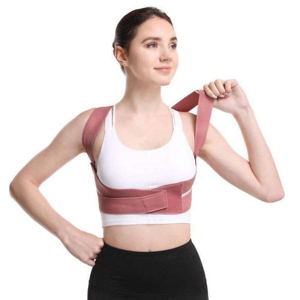 

back support brace belt women posture corrector shoulder corset pain adujustbable de postura resistance bands