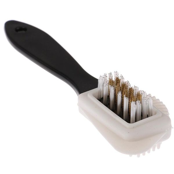 

clothing & wardrobe storage black 3 side cleaning brush s shape shoe cleaner for suede nubuck boot shoes