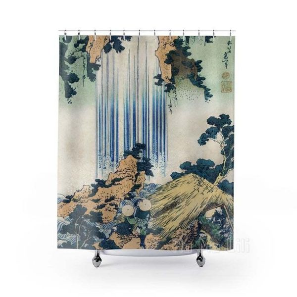 

shower curtains japan curtain waterfall decor bathroom art