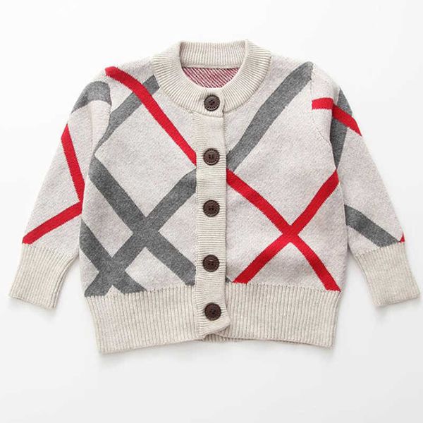 

spring autumn boys girls knitted cardigan sweater baby children clothes boys girls stripe sweaters kids outwear coat boys girls y1024, Blue