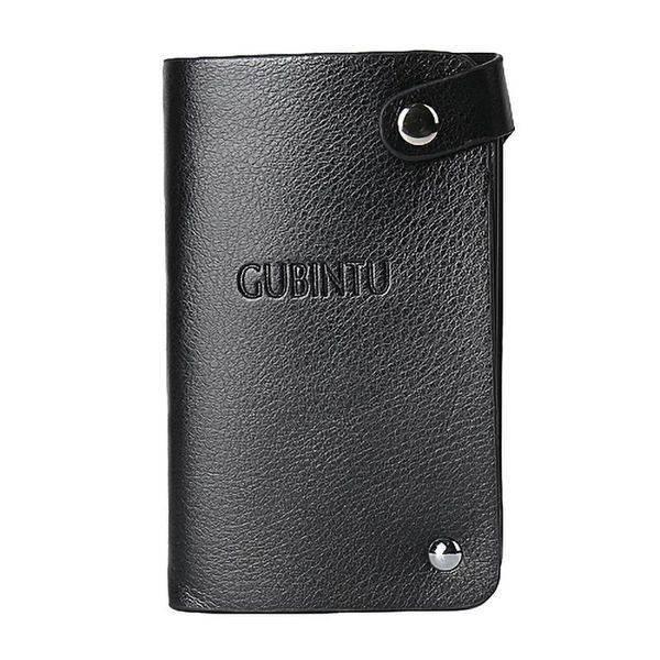 

small wallet for cards men leather men's holder kortholder i ensfarvet farve #3 wallets, Red;black
