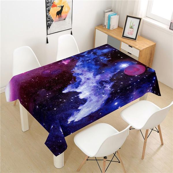 

table cloth beautiful starry sky tablecloth polyester el picnic rectangular covers home dining tea decoration