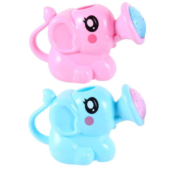 

2pcs kids cartoon elephant shape bath shower pot watering bathing tools equipments