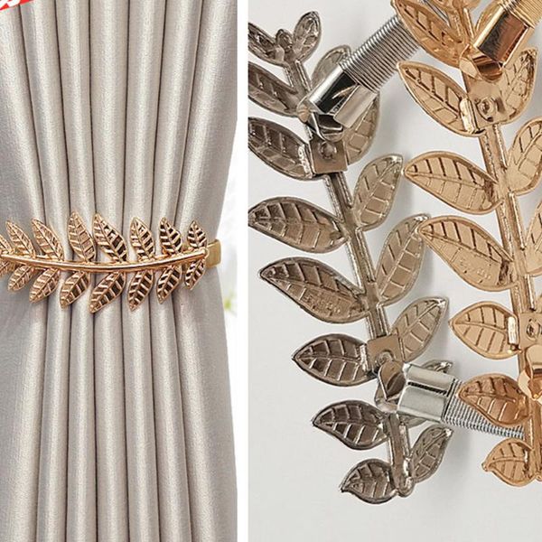 

other home decor leaves shaped curtains buckles window tie back for living room gold color decoration accessories