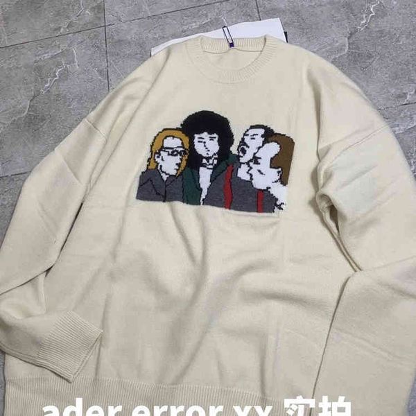 

men's sweaters add error sweater man woman better quality standard family crewneck cartoons stick pullovers sweaters 8ssg, White;black