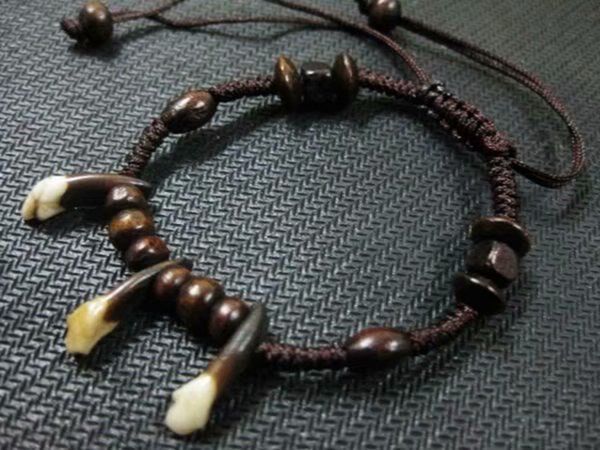 

16 pcs personality design bracelets wolf tooth bangle cool men punk style, Silver