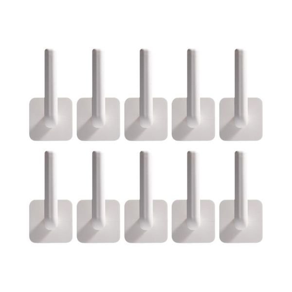 

10pcs kitchen hanger punch clothes hook abs storage holder hooks & rails