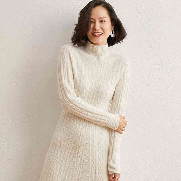 

sweaters high-end 100% pure cashmere long sweater women knitted es female fashion o-neck elasticity 7colors pullover, White;black