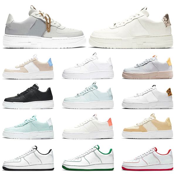 

pixel low platform sneakers mens shoes triple summit white black particle beige sail snake pine green outdoor womens sports trainers