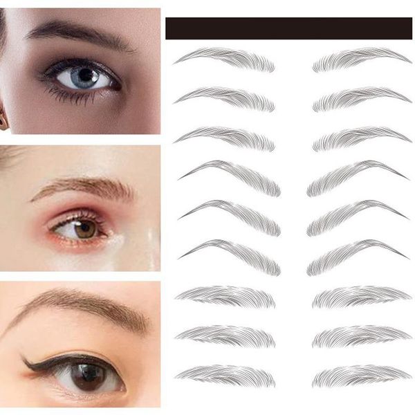 

temporary tattoos 3d stick-on eyebrows sticker eye brow makeup decal mpwell