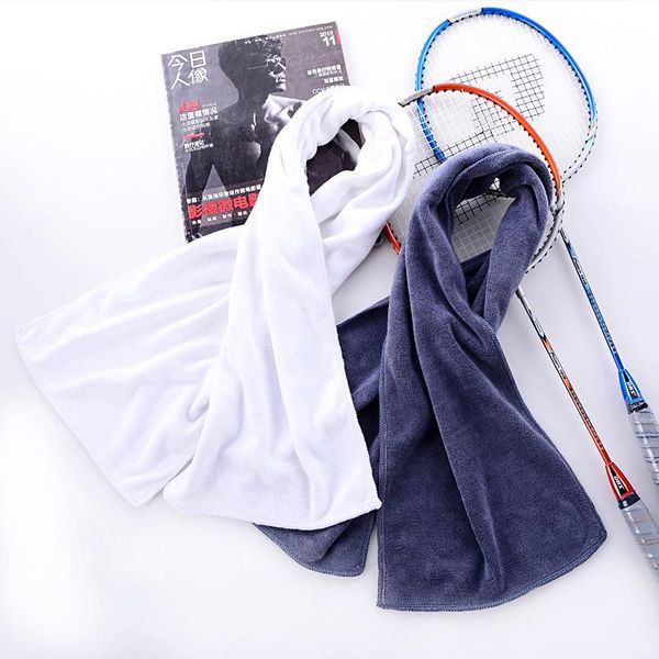 

towel simple style sport towels solid soft polyester sweat absorb running fitness gym yoga customized logo