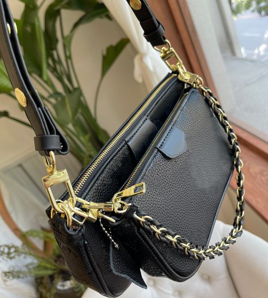 

luxury designer women bag messenger bags lady multifunctional brand chain handbag womens three-piece female style mini coin purse 01