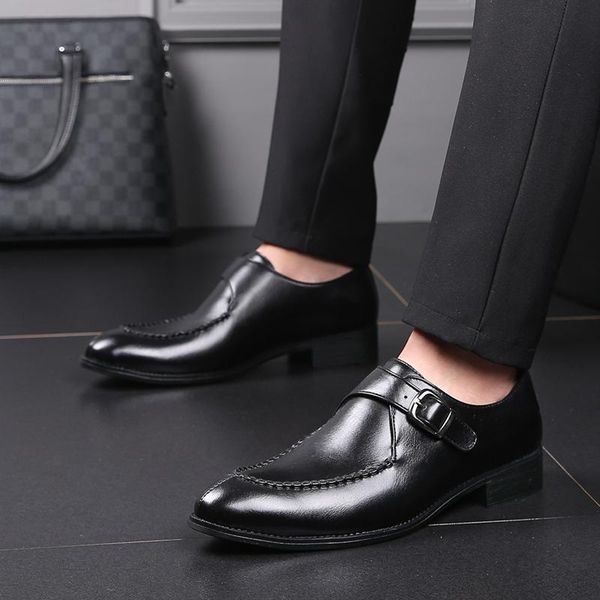 

dress shoes size 38-48 mens oxford leather men formal loafer man for italiano wedding flats loafers, Black
