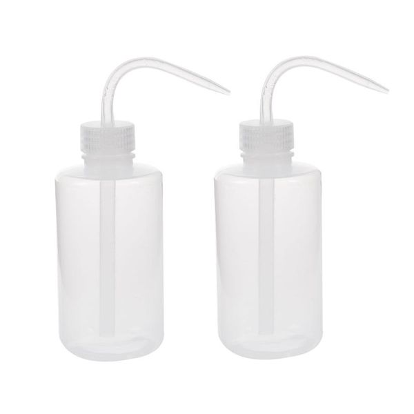 

storage bottles & jars 500ml 90 degree angle tip oil liquid holder squeeze bottle clear white 250ml capacity tattoo wash plastic green so