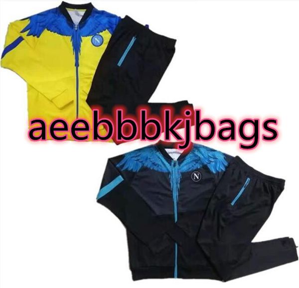 

ssc napoli tracksuit kids burlon special-edition naples soccer training suit jacket set 2021 mens survetement foot chandal tuta joggin, Black