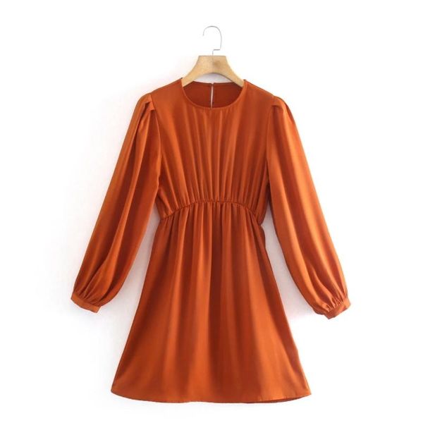 

casual dresses women o neck lantern sleeve mini dress female solid clothes lady loose vestido d7652, Black;gray