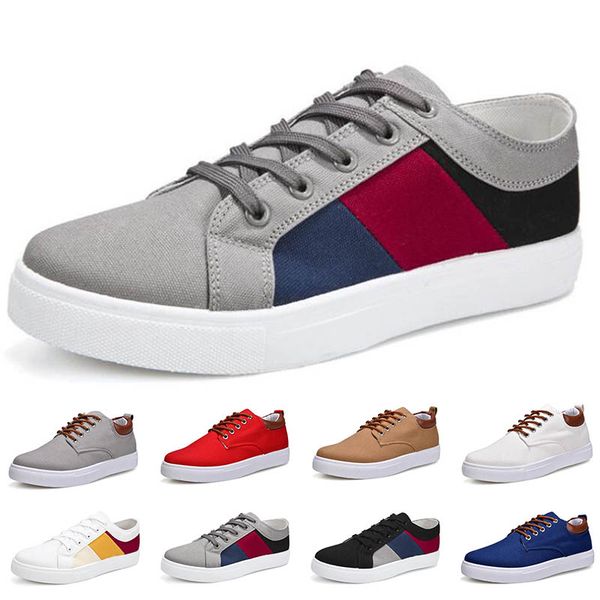 scarpe di tela moda uomo nero bianco blu grigio rosso Khaki Split uomo casual out Comode scarpe da ginnastica da jogging in tessuto 40-45