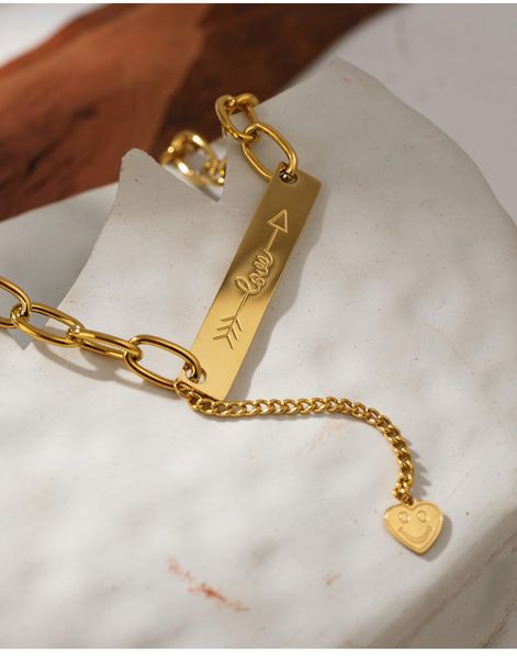 

chains yhpup 2021 stainless steel women jewelry temperament geometric pendant chain necklace statement 18 k metal choker gift, Silver