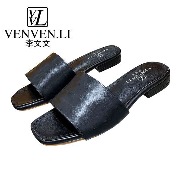 

2022new vvl non-slip women wear slipper beach diamond flip-flops fashion beach shoes home ladies summer cool sanda, Black