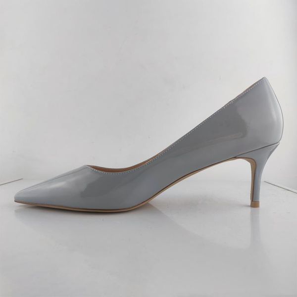 

dress shoes 2021 lady high heels grade grey exclusive patent brand ms. 6.5cm female, Black
