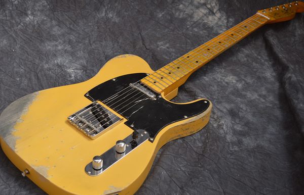 

old custom telecaster electric guitar body alder pickup
