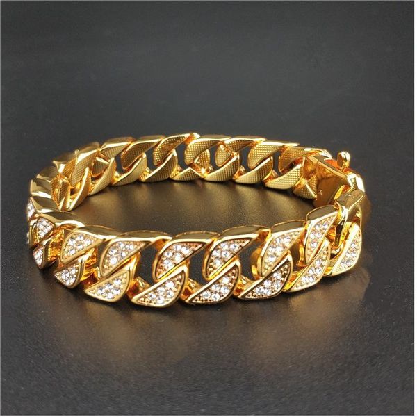 

chains hip hop exaggerated jewelry cuban chain triangle stitching personality accessories necklaces bracelet for men, Silver