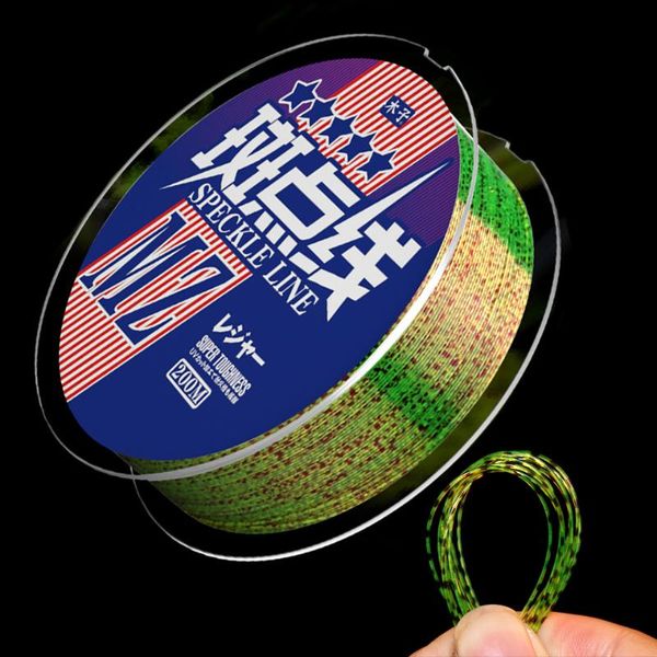 

braid line walk fish 200m invisible spotted thread speckle fishing super strong nylon carp tackle