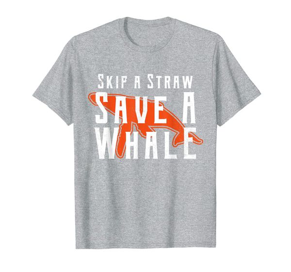 

Skip A Straw Save A Whale Ban Plastic Suck Slogan product T-Shirt, Mainly pictures