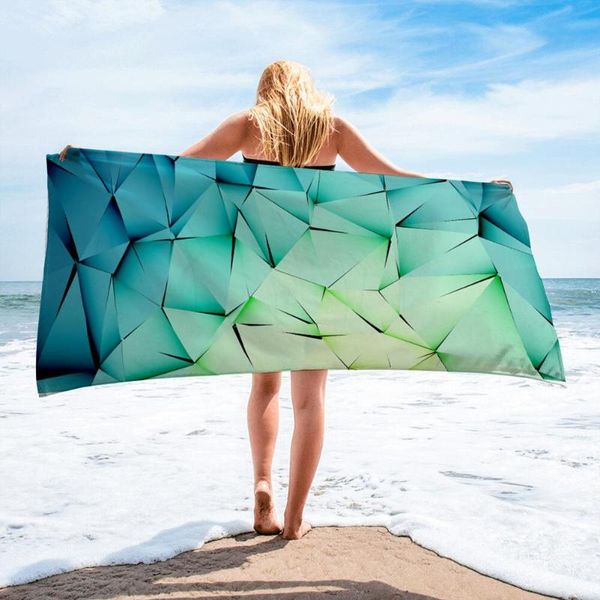 

towel 160x80cm beach for adults geometric print shower bath absorbent quick dry swim mat travel blanket