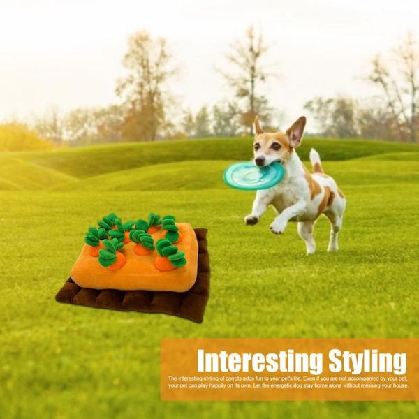 

small animal supplies 1pcs puppy toy dog snuffle mat educational carrot land creative plaything pet training