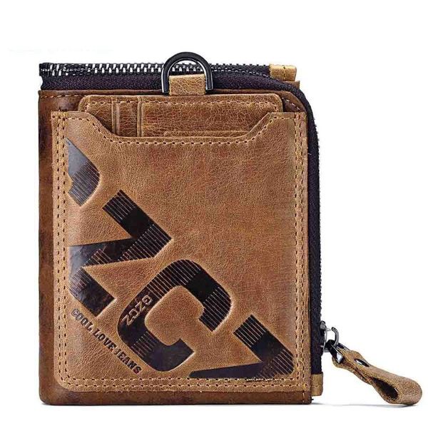 

wallets genuine leather wallet 11 card slot men's mad cowhide retro short multi-function with id window, wild, Red;black