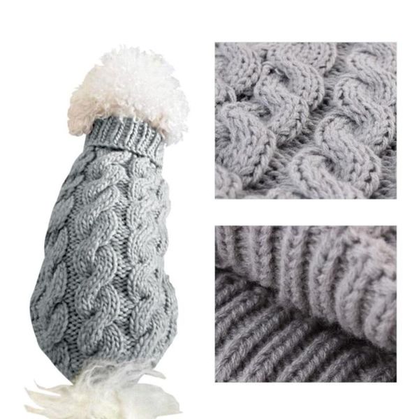 

dog apparel 1pc winter sweater small clothes puppy for pet knitting crochet cloth christmas decoration