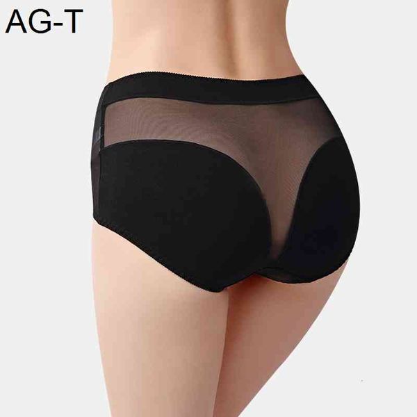 

new style push up ladies cotton high waist hip-lift panties high-elasticity plus size mesh lace triangular underwear women, Black;pink