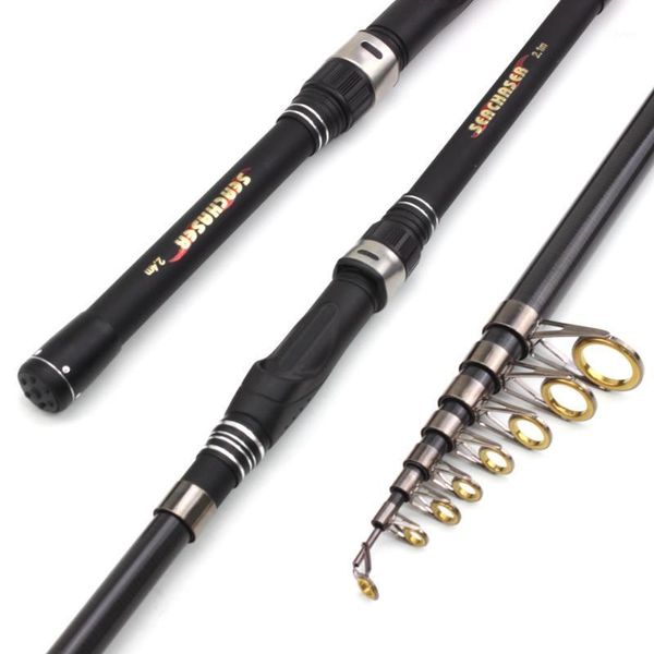 

1.8m-3.3m carbon fiber fishing rod multifunction spinning pole carp varilla puntera para la pesca boat rods