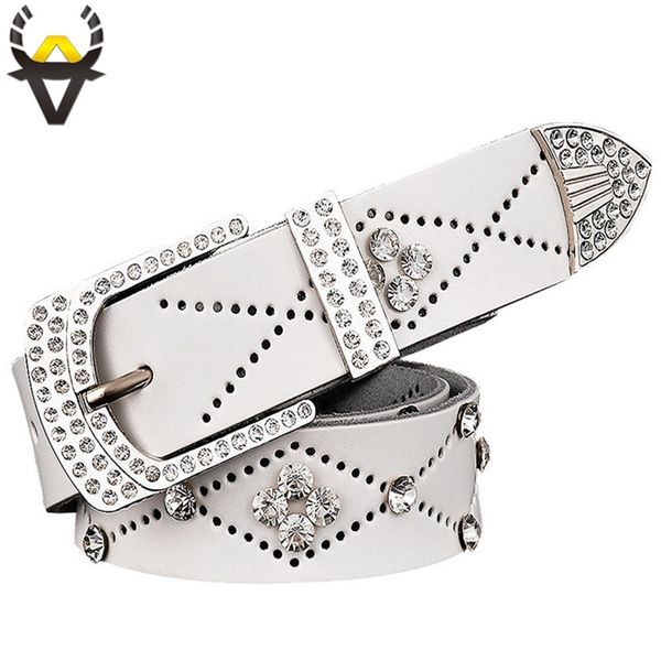 

designer belts 2023 fashion cow skin women genuine leather men belts luxury rhinestone waist girdle for jeans width 3.3 cm, Silver