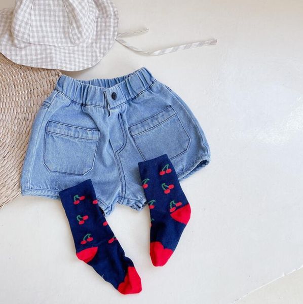 

arrival girls boys denim shorts summer fashionkids 1-6 years cy503, Black