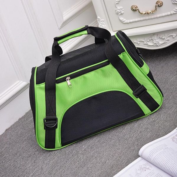 

dog car seat covers travel outdoor pet carrying tote bag portable single shoulder water-resistant breathable mesh handbag for dogs cats