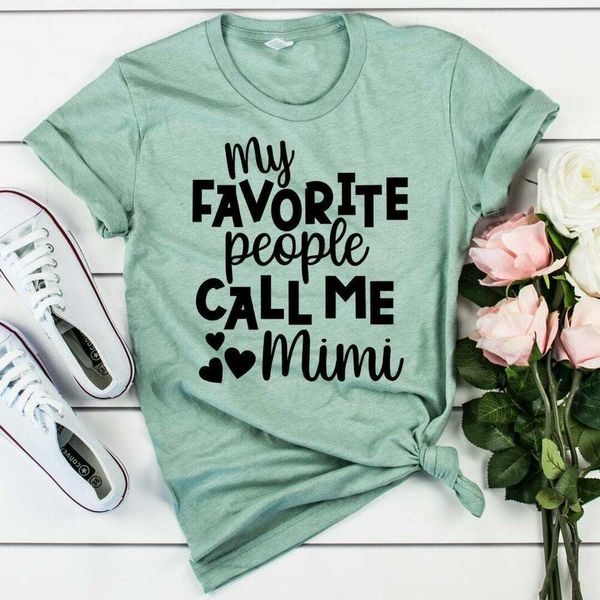 

my favorite people call me mimi t-shirt personalized mimi gift, White;black