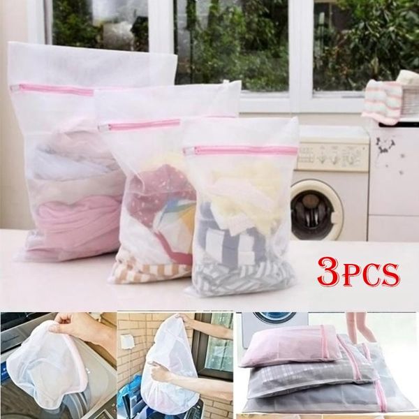 

size polyester mesh laundry bag washing net for underwear sock machine pouch clothes bra bags wholesale