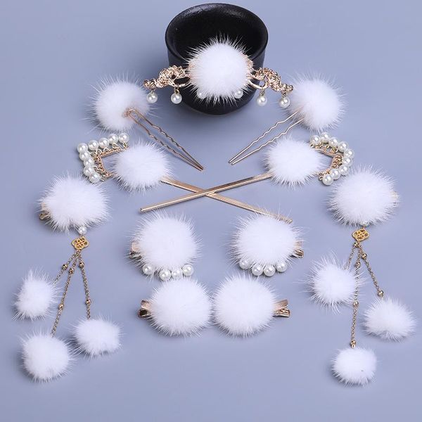 

hair clips & barrettes hairpin with tassel and pearl, Golden;silver