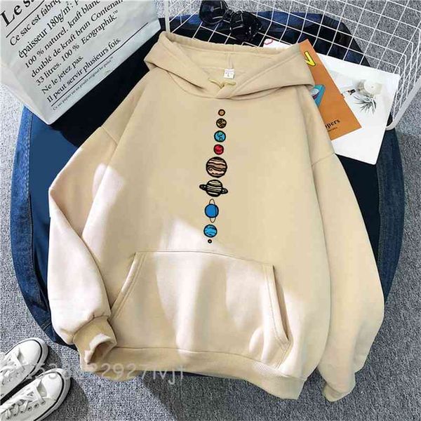 

planets colour male pullover universe solar system pattern sweatshirts mens sports hoodies men harajuku retro sportswear hip hop 210720, Black