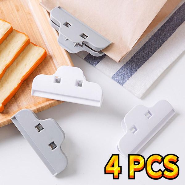 

bag clips 4 pcs food sealing clip moisture-proof large snack plastic seal storage