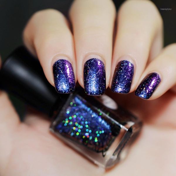 

holographic nail polish mirror effect chameleon varnish gel glitter lacquer 6661